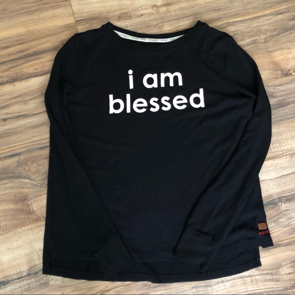Peace Love World I Am Blessed Sweatshirt Small Peace Love World I Am Blessed Sweatshirt Small